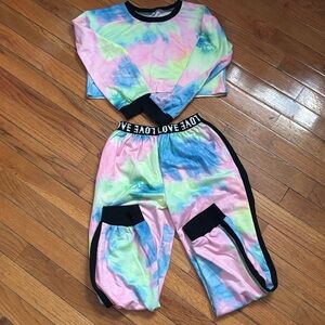 Colorful Tie-Dye Lounge Set